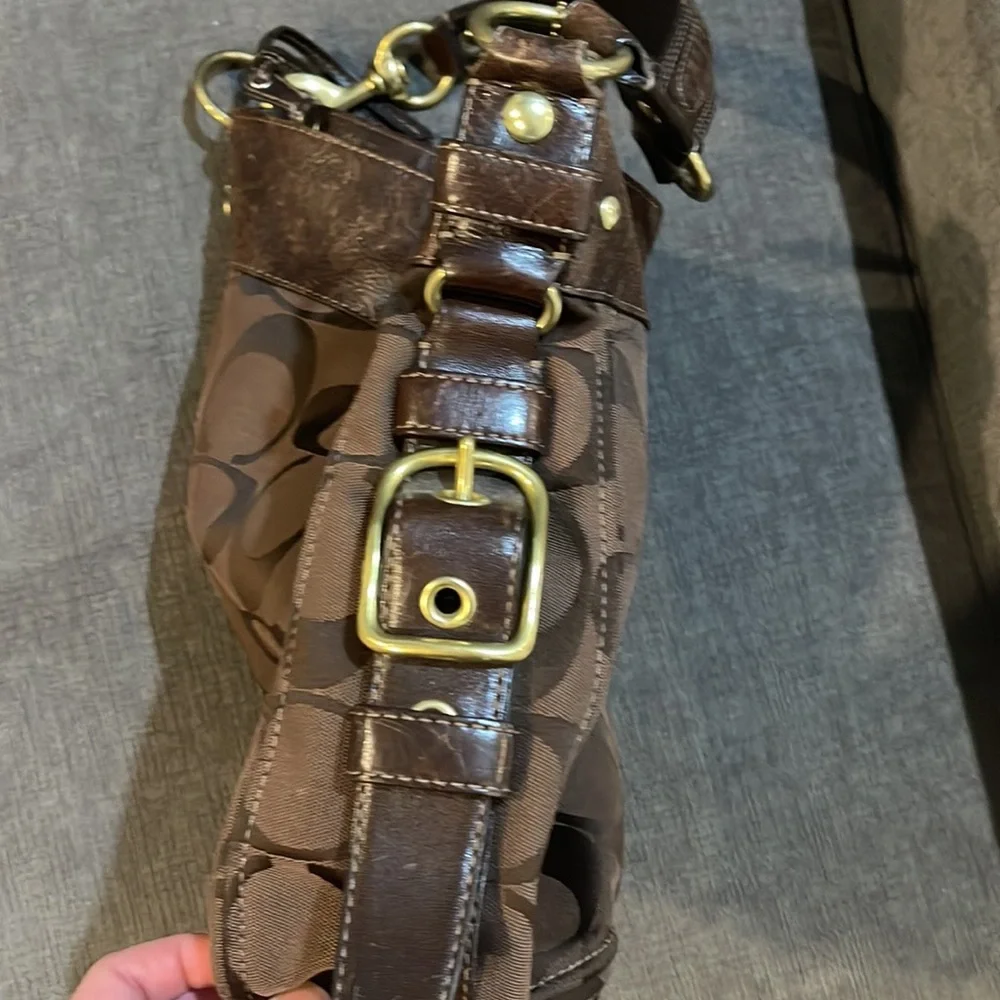 Coach boho brown shoulder bag - Picture 4 of 10